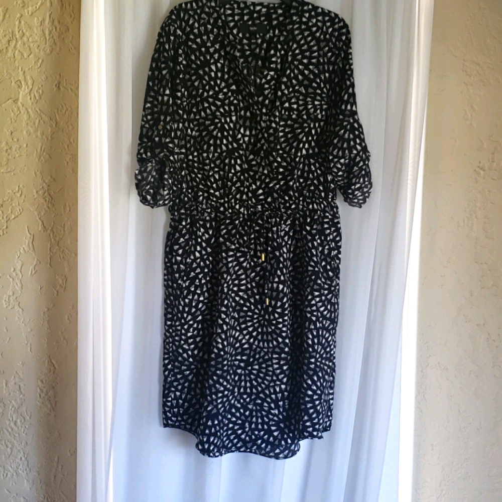 Black & White Print Dress